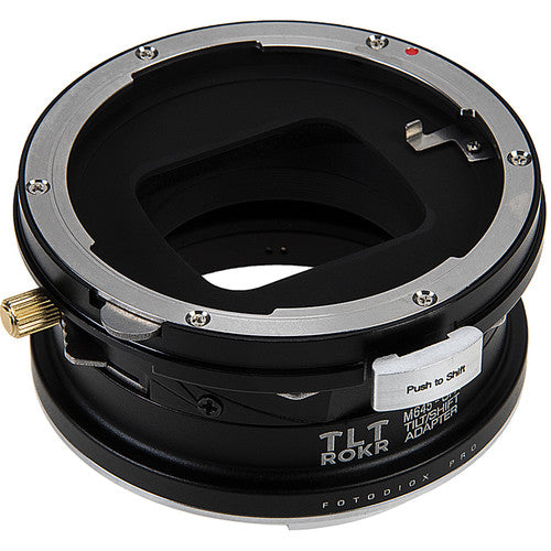 FotodioX Pro TLT ROKR Adaptador Tilt Shift para Objetivo Mamiya 645 a Fujifilm GFX 10mm Movimiento