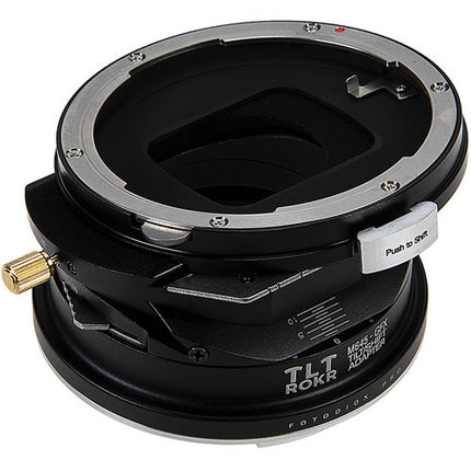 FotodioX Pro TLT ROKR Adaptador Tilt Shift para Objetivo Mamiya 645 a Fujifilm GFX 10mm Movimiento