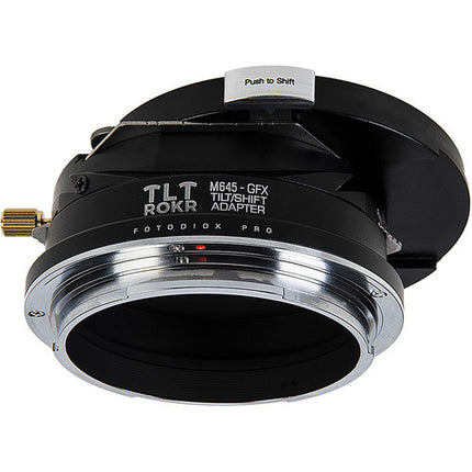 FotodioX Pro TLT ROKR Adaptador Tilt Shift para Objetivo Mamiya 645 a Fujifilm GFX 10mm Movimiento