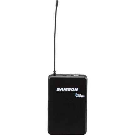 Samson Concert 288 Sistema inalámbrico de micrófonos para presentación dúo con 2 Headset y 2 Lavalier 300 pies alcance