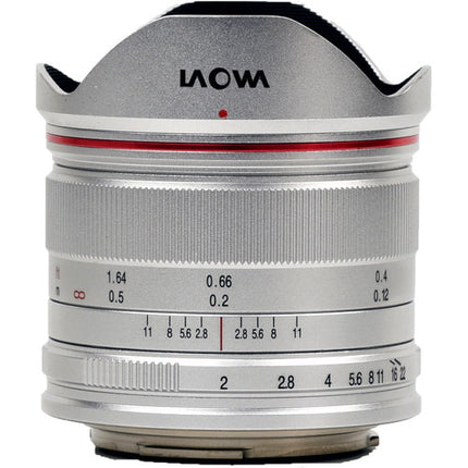 Venus Optics Laowa 7.5mm f/2 para Micro Cuatro Tercios ultraligera plateada