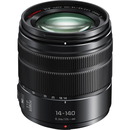 Panasonic LUMIX G Vario 14-140mm f3.5-5.6 II ASPH Zoom Micro Cuatro Tercios estabilizador óptico POWER OIS resistente al polvo y salpicaduras