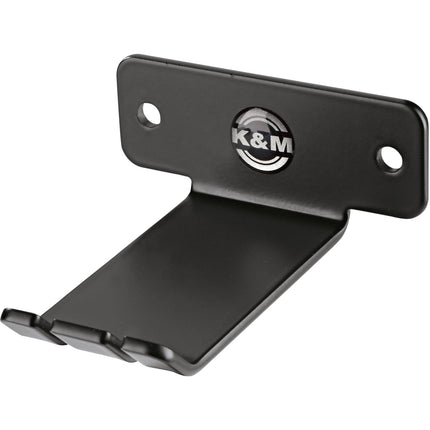 K&M Soporte de Pared para Auriculares Negro Acero Incluye Tornillos
