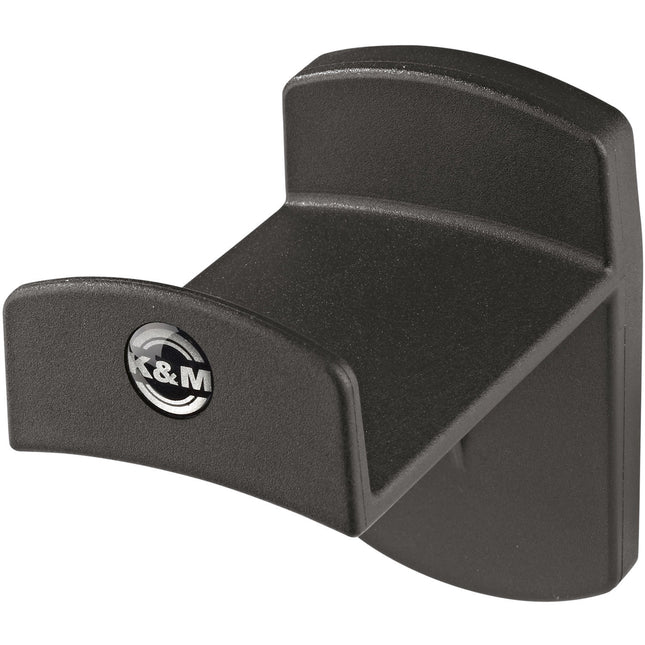 K&M Soporte de Pared para Auriculares Negro con Cubierta Tornillos y Anclajes