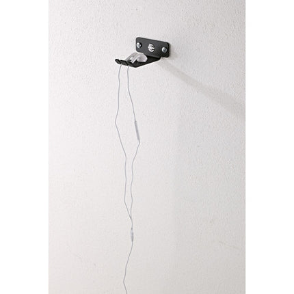 K&M Soporte de Pared para Auriculares Negro Acero Incluye Tornillos