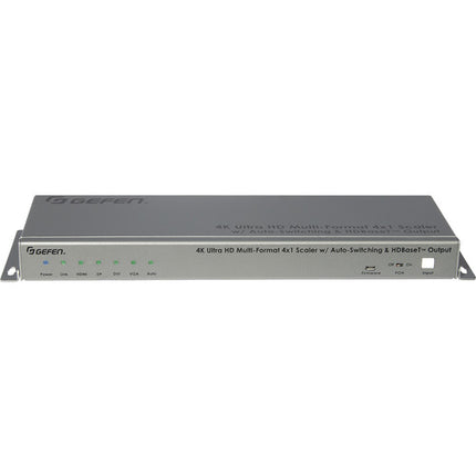 Gefen 4K Multi-Formato 4 x 1 Escalador con Auto-Switching Salida HDBaseT y Soporte para Señales Hasta 130 Pies