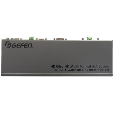 Gefen 4K Multi-Formato 4 x 1 Escalador con Auto-Switching Salida HDBaseT y Soporte para Señales Hasta 130 Pies