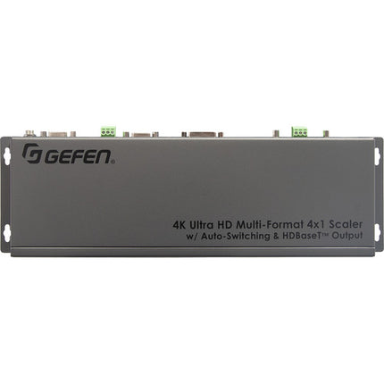 Gefen 4K Multi-Formato 4 x 1 Escalador con Auto-Switching Salida HDBaseT y Soporte para Señales Hasta 130 Pies
