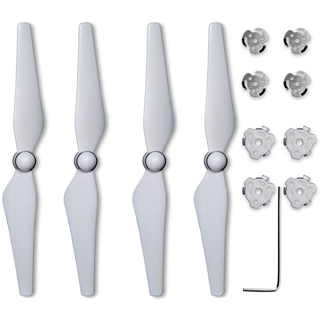 Ultimaxx Ultimate Series Hélices para DJI Phantom 4 Set de 4 Blanco con Kit de Instalación