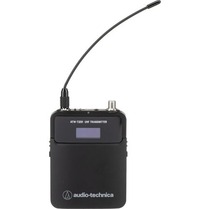 Audio-Technica ATW-T3201 Transmisor Bodypack Serie 3000 530-590 MHz 9.5 Horas batería NiMH