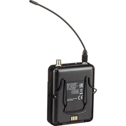 Audio-Technica ATW-T3201 Transmisor Bodypack Serie 3000 530-590 MHz 9.5 Horas batería NiMH
