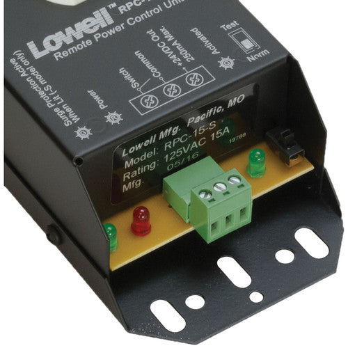 Lowell Manufacturing RPC-15-S Control Remoto Energía Protección Sobretensión 20000A 400V 2 Salidas