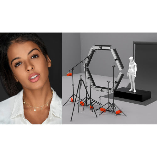 Genaray Hex Lighting 36" Soft Strip Kit 6 Luces LED 5600K Daylight 60° Radiación