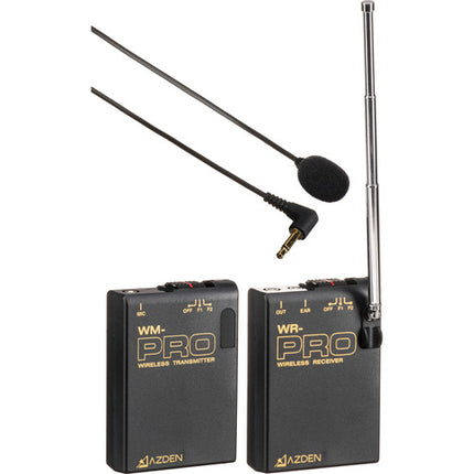 Azden WLX-PRO+i Sistema de Micrófono Lavalier Inalámbrico VHF para Smartphones 169 170 MHz