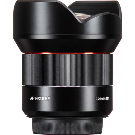 Rokinon AF 14mm f/2.8 Lente Canon EF Full-Frame Apertura f2.8