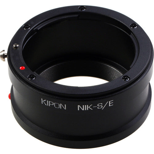 KIPON Adaptador de Montura para Objetivos Nikon F a Cámara Sony E en Aluminio y Latón
