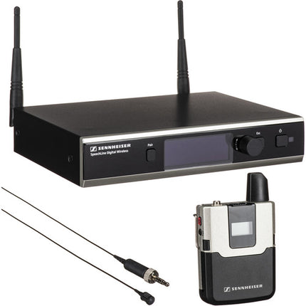 Sennheiser SpeechLine Digital Wireless SL Lavalier Sistema de Micrófono Inalámbrico con Kit Rackmontaje y Batería Recargable 15 Horas