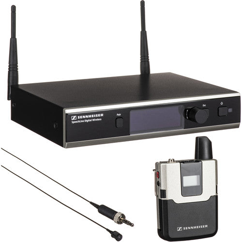 Sennheiser SpeechLine Digital Wireless SL Lavalier Sistema de Micrófono Inalámbrico con Kit Rackmontaje y Batería Recargable 15 Horas