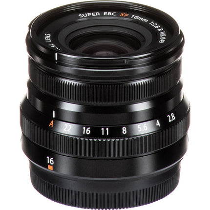 FUJIFILM XF 16mm f/2.8 R WR Lente con filtro UV 49mm kit negro