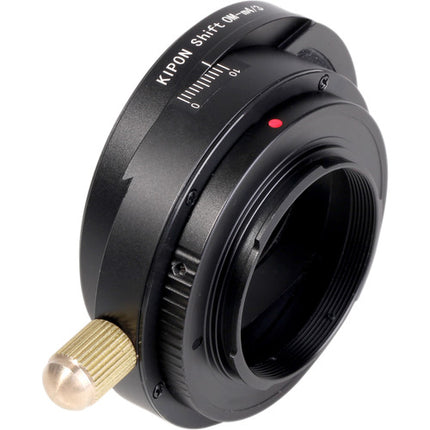 KIPON Adaptador de Montura Shift para Objetivo Olympus OM a Micro Cuatro Tercios de Aluminio y Latón