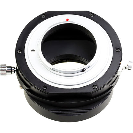 KIPON Adaptador de Montura Tilt para Lentes Nikon F a Micro Cuatro Tercios con Rotación 360° y Inclinación 12°
