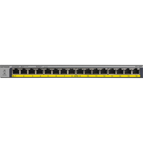 Netgear 16 Puertos Gigabit Ethernet PoE+ Switch No Administrado 76W Energía Rackmount