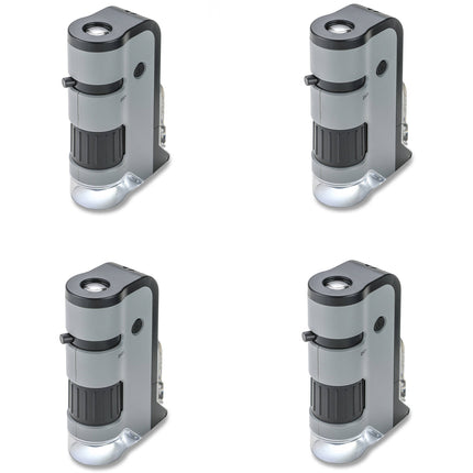Carson MicroFlip MP-250 microscopio de bolsillo 100-250x 4 unidades con LED UV