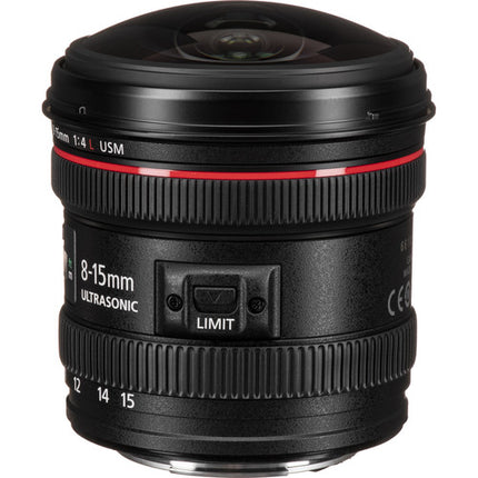 Canon EF 8-15mm f/4L Ojo de Pez Lente Gran Angular y Estanqueidad Climática