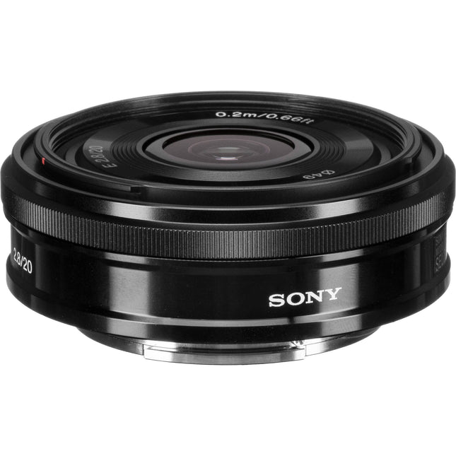 Sony E 20mm f2.8 Lente E-Mount APS-C Distancia Mínima 7.9" Kit Completo