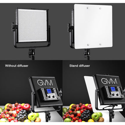 GVM 672S-B Panel LED Bicolor 2 Luces 2000 Lux Control Inalámbrico Kit Completo