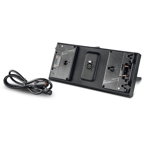 Litepanels Dual Battery Bracket para Gemini 2x1 Soft LED Panel Gold Mount 14.4V