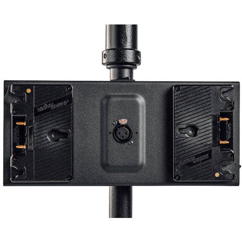 Litepanels Dual Battery Bracket para Gemini 2x1 Soft LED Panel Gold Mount 14.4V
