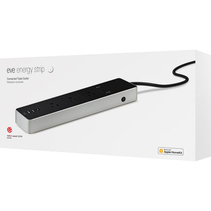 Eve Energy Strip Regleta eléctrica Wi Fi con 3 tomas 2.4 GHz