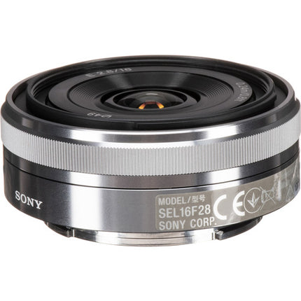 Sony E 16mm f/2.8 Objetivo Pancake para APS-C con Diafragma Redondeado