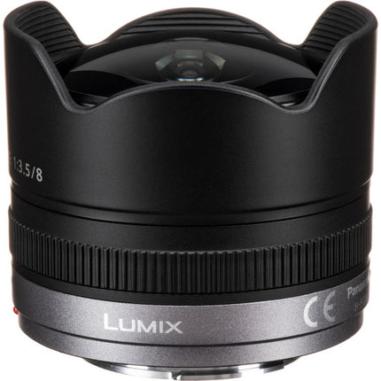 Panasonic LUMIX G Fisheye 8mm f3.5 Lente Micro Cuatro Tercios con Parasol Integrado y Motor AF Silencioso