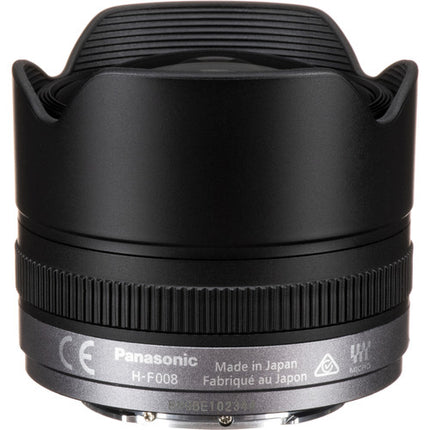 Panasonic LUMIX G Fisheye 8mm f3.5 Lente Micro Cuatro Tercios con Parasol Integrado y Motor AF Silencioso