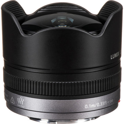Panasonic LUMIX G Fisheye 8mm f3.5 Lente Micro Cuatro Tercios con Parasol Integrado y Motor AF Silencioso