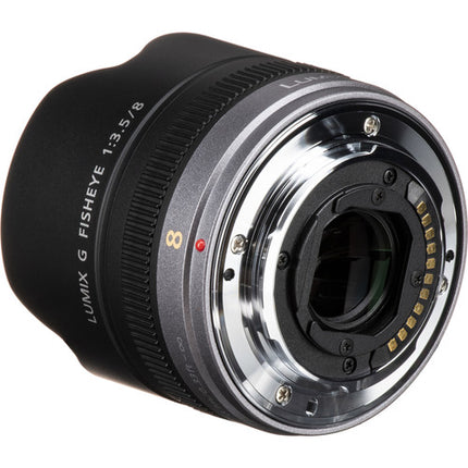 Panasonic LUMIX G Fisheye 8mm f3.5 Lente Micro Cuatro Tercios con Parasol Integrado y Motor AF Silencioso