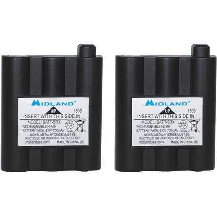 Baterías Recargables Midland AVP17 NiMH 6V para Radios X-Talker 2 Pack