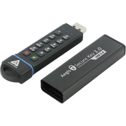 Apricorn 1TB Aegis Secure Key USB 30 unidad flash cifrada pin resistente agua polvo