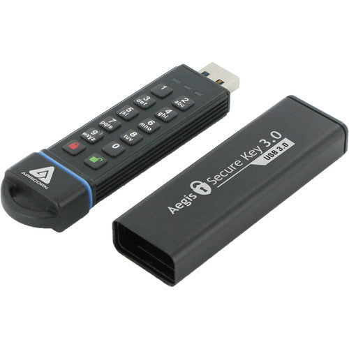 Apricorn 1TB Aegis Secure Key USB 30 unidad flash cifrada pin resistente agua polvo