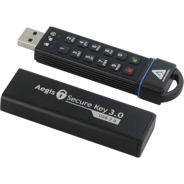 Apricorn 1TB Aegis Secure Key USB 30 unidad flash cifrada pin resistente agua polvo
