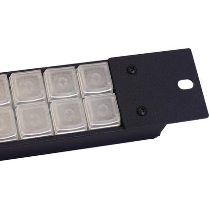 X-keys XKE-40 teclado con 40 teclas programables iluminación azul roja Rack 1 RU