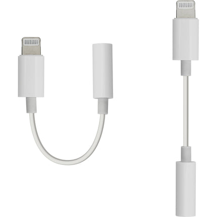 ChargeWorx Adaptador Lightning a 3.5mm para Auriculares Blanco 3 pulgadas