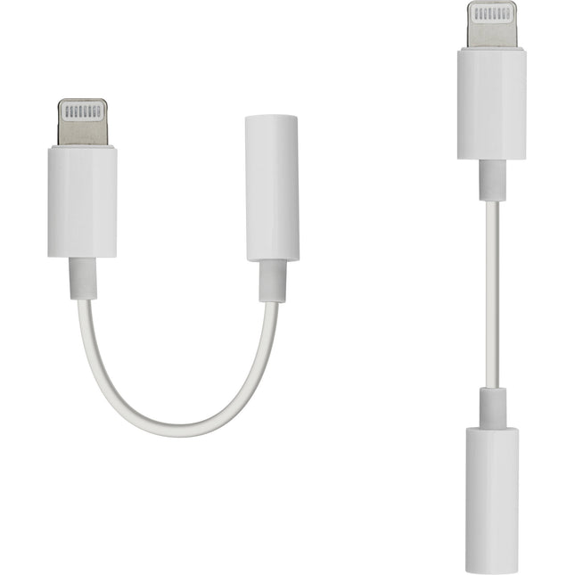 ChargeWorx Adaptador Lightning a 3.5mm para Auriculares Blanco 3 pulgadas