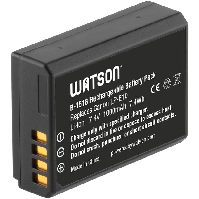Watson LP-E10 batería de litio 7.4V 1000mAh para Canon con garantía
