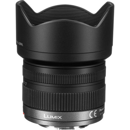 Panasonic LUMIX G Vario 7-14mm f4 ASPH Objetivo Micro Cuatro Tercios con Parasol y Capuchones