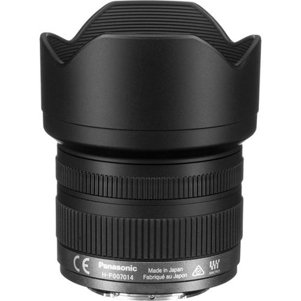 Panasonic LUMIX G Vario 7-14mm f4 ASPH Objetivo Micro Cuatro Tercios con Parasol y Capuchones