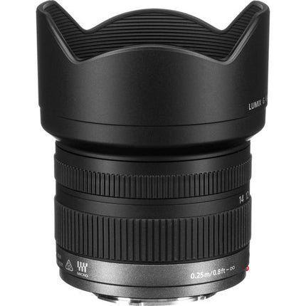 Panasonic LUMIX G Vario 7-14mm f4 ASPH Objetivo Micro Cuatro Tercios con Parasol y Capuchones