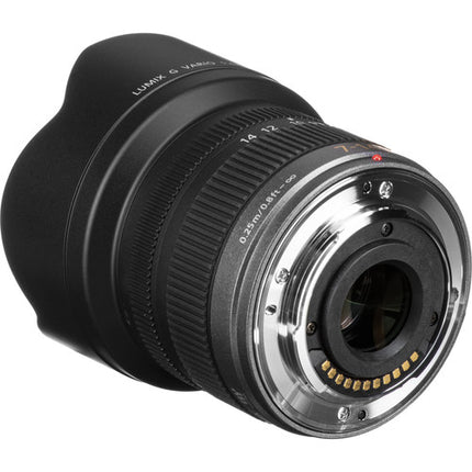 Panasonic LUMIX G Vario 7-14mm f4 ASPH Objetivo Micro Cuatro Tercios con Parasol y Capuchones